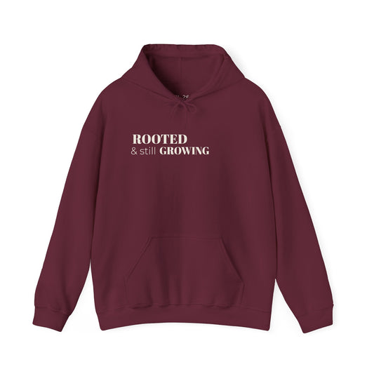 Rooted & Still Growing Hoodie | Unisex Inspirational Hoodie | Loc & Natural Hair Lifestyle