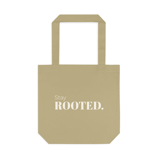 Stay Rooted Tote Bag | Women’s Loc Lifestyle Canvas Tote | Inspirational Everyday Carryall